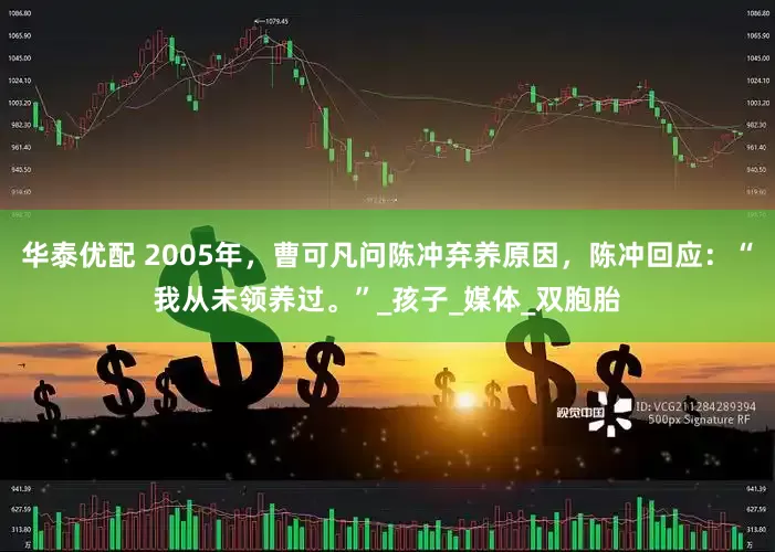 华泰优配 2005年，曹可凡问陈冲弃养原因，陈冲回应：“我从未领养过。”_孩子_媒体_双胞胎
